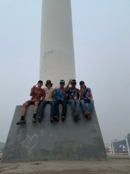 Connor with friends